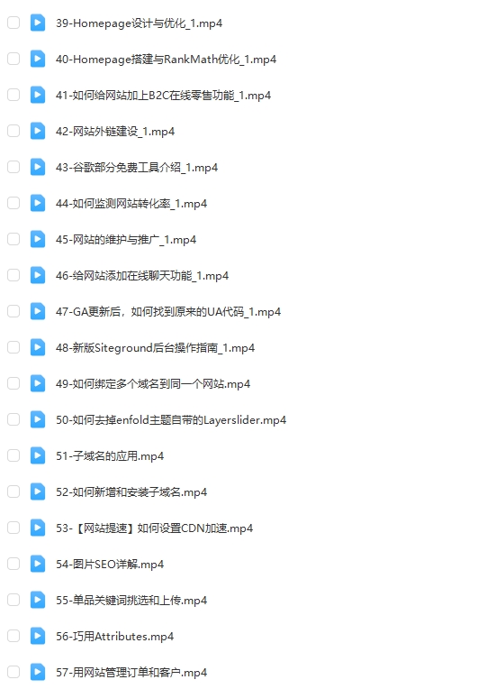 图片[3]-WordPress外贸建站+SEO优化课程-全系列高价值【Aa-0057】-副业圈