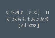 交个朋友（同款）·TIKTOK商家出海启航营【Ad-0038】-副业圈