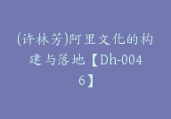 (许林芳)阿里文化的构建与落地【Dh-0046】-副业圈