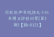 同款依伊书院28天小红书博主IP特训营(第3期)【Bb-0121】-副业圈