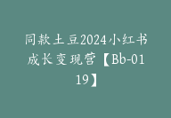 同款土豆2024小红书成长变现营【Bb-0119】-副业圈