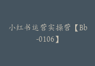 小红书运营实操营【Bb-0106】-副业圈